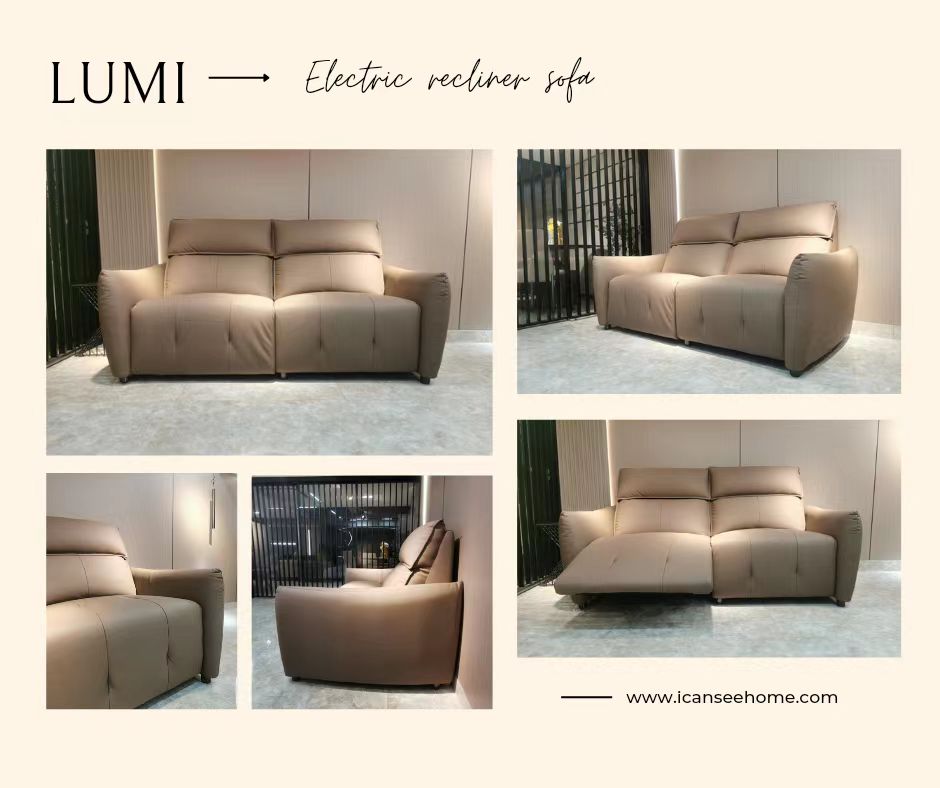 LUMI-Leather electric sofa